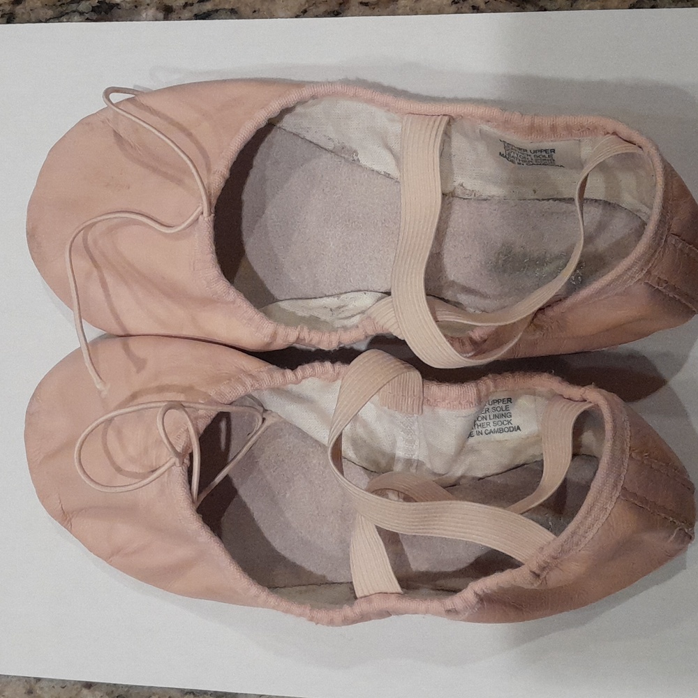 Bloch leather ballet shoes, pink, Dansoft, split sole, model S0208L, size 3C